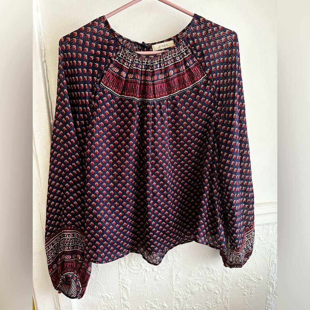 Doên top 100% silk
